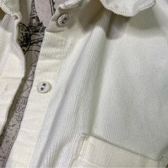 H&M S Corduroy Oversized Shacket Shirt Jacket - Picture 3 of 5